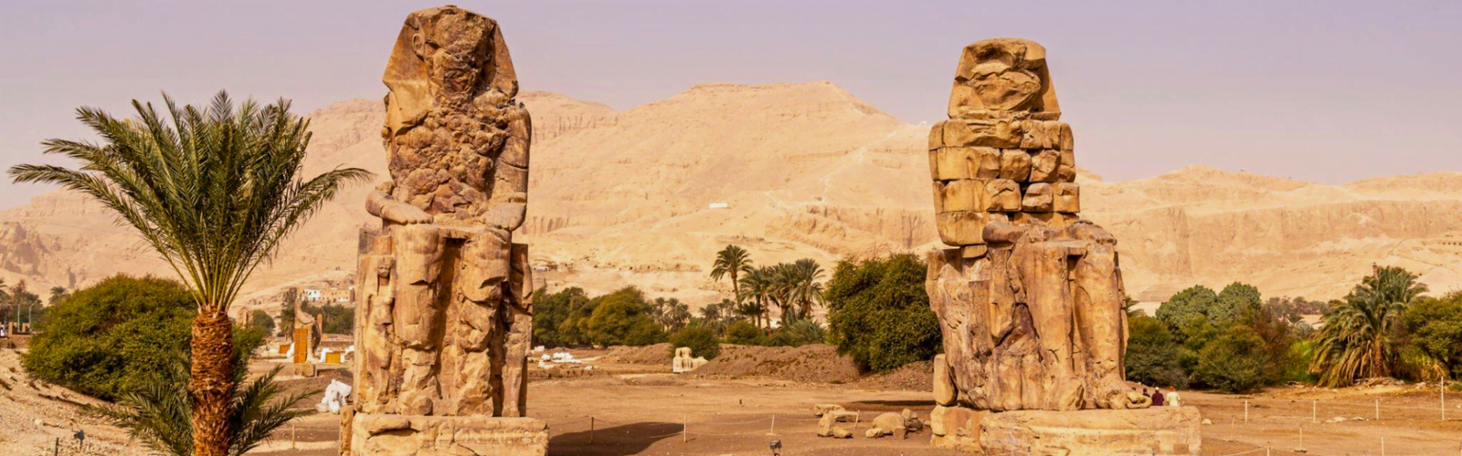 the Majestic Colossi of Memnon in Luxor