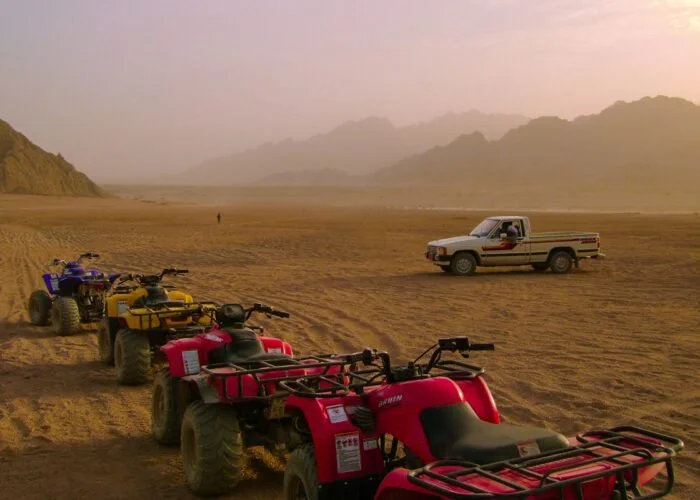 Quad-bikes.