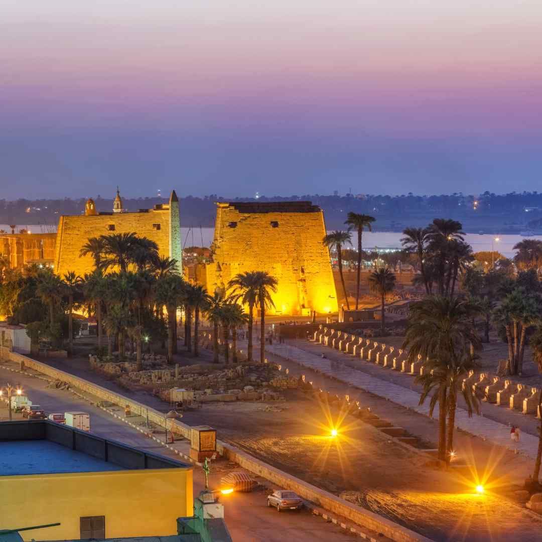 Why was the Luxor Temple built, tours to Luxor, Luxor Egypt tour, trip to Luxor, Luxor city tour, Luxor sound and light show.