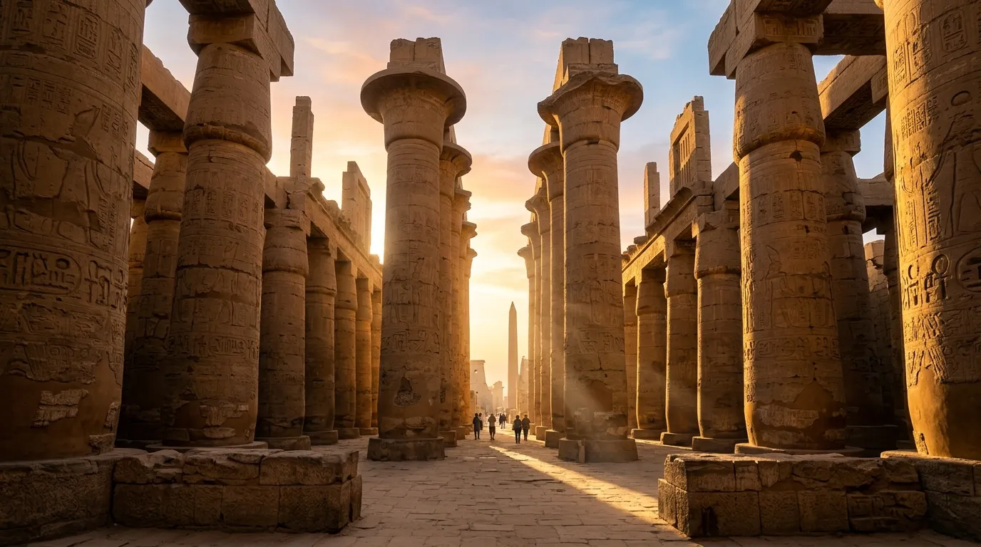 Columns_at_Karnak_Temple_Luxor_202607301418 Best 7-Day Egypt Itinerary with Nile Cruise for First-Timers